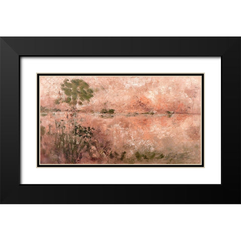 First Light Black Modern Wood Framed Art Print with Double Matting by Kruk