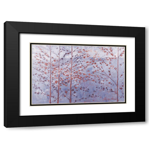 Lavender Moments Black Modern Wood Framed Art Print with Double Matting by Kruk
