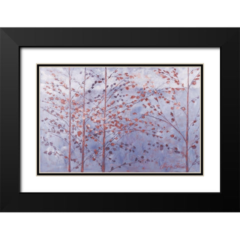 Lavender Moments Black Modern Wood Framed Art Print with Double Matting by Kruk