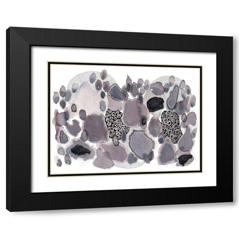 Close Evolutions 3 Black Modern Wood Framed Art Print with Double Matting by Rupe, Kim