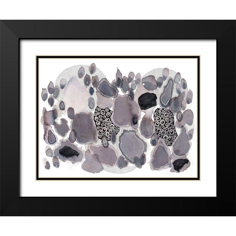 Close Evolutions 3 Black Modern Wood Framed Art Print with Double Matting by Rupe, Kim