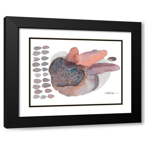 Close Evolutions Black Modern Wood Framed Art Print with Double Matting by Rupe, Kim