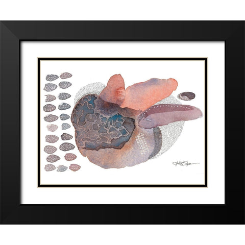 Close Evolutions Black Modern Wood Framed Art Print with Double Matting by Rupe, Kim