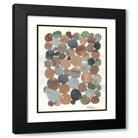 Cobblestone Black Modern Wood Framed Art Print with Double Matting by Rupe, Kim