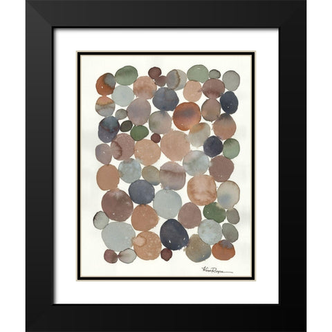 Cobblestone Black Modern Wood Framed Art Print with Double Matting by Rupe, Kim