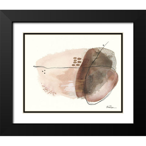 Moon Rock Black Modern Wood Framed Art Print with Double Matting by Rupe, Kim