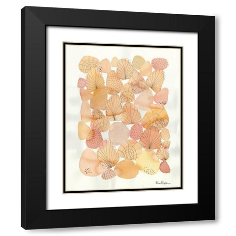 Shells Black Modern Wood Framed Art Print with Double Matting by Rupe, Kim