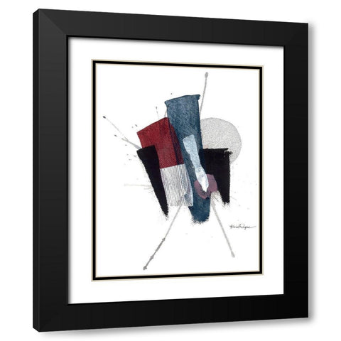 Shattered Views Black Modern Wood Framed Art Print with Double Matting by Rupe, Kim