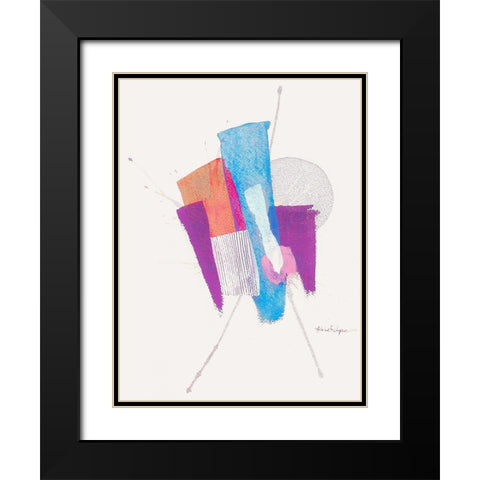 Shattered Dreams 1 Black Modern Wood Framed Art Print with Double Matting by Rupe, Kim