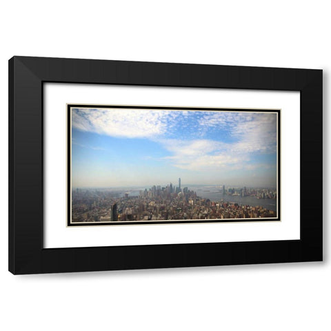 Majestic City 1 Black Modern Wood Framed Art Print with Double Matting by Colberg, Lisa