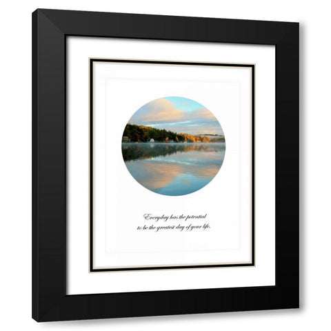 Everyday Has Potential Black Modern Wood Framed Art Print with Double Matting by Colberg, Lisa