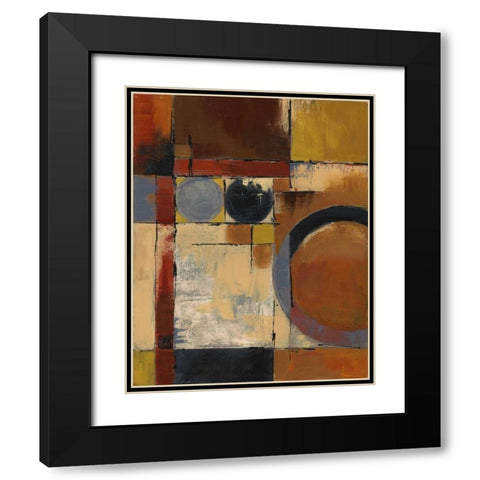 Jazz II Black Modern Wood Framed Art Print with Double Matting by Davey, Linda