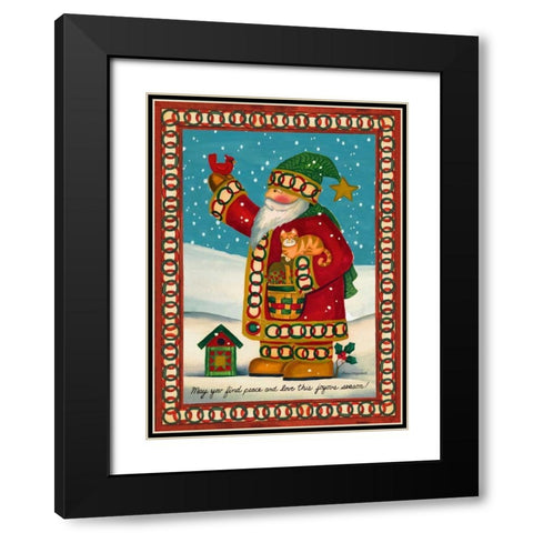 Snow Day Black Modern Wood Framed Art Print with Double Matting by Korsgaden, Laurie