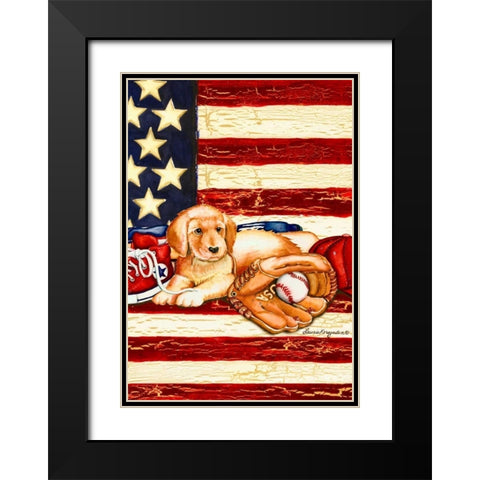 Good Times Black Modern Wood Framed Art Print with Double Matting by Korsgaden, Laurie