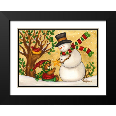 Star of Wonder Black Modern Wood Framed Art Print with Double Matting by Korsgaden, Laurie