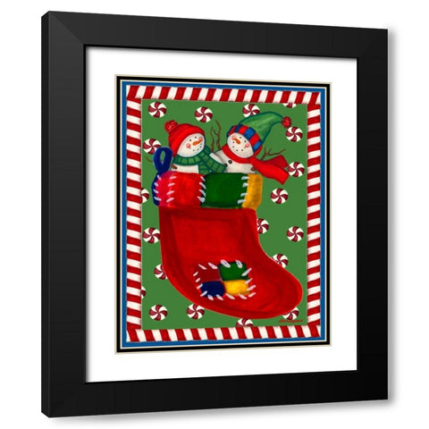 Gifts of Joy Black Modern Wood Framed Art Print with Double Matting by Korsgaden, Laurie
