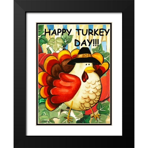 Turkey Black Modern Wood Framed Art Print with Double Matting by Korsgaden, Laurie