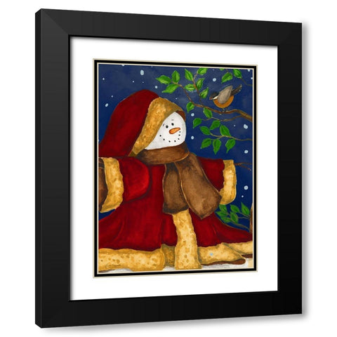 Holiday Evening Black Modern Wood Framed Art Print with Double Matting by Korsgaden, Laurie