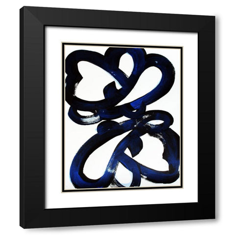 Flight 1 Black Modern Wood Framed Art Print with Double Matting by Mintz, Lisa
