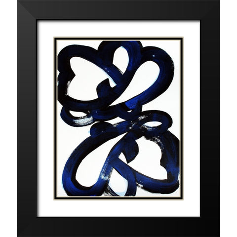 Flight 1 Black Modern Wood Framed Art Print with Double Matting by Mintz, Lisa
