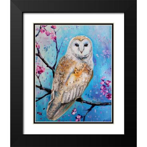 OwlWays 1 Black Modern Wood Framed Art Print with Double Matting by Colberg, Lisa