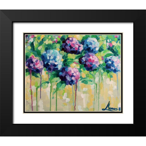 Hydr 1 Black Modern Wood Framed Art Print with Double Matting by Colberg, Lisa