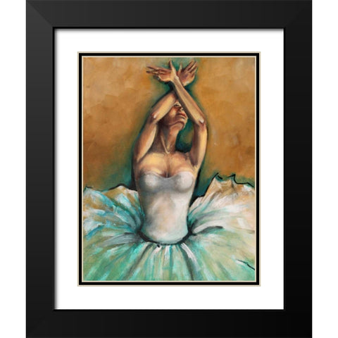 Ballet 1 Black Modern Wood Framed Art Print with Double Matting by Colberg, Lisa