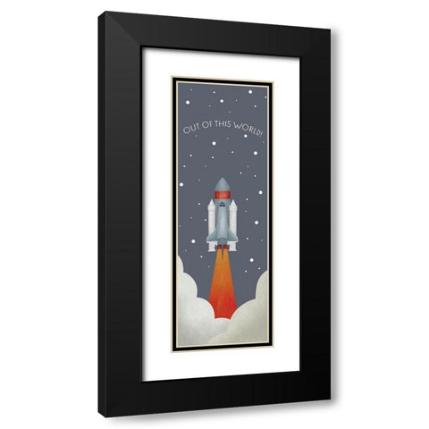 Out Of This World Black Modern Wood Framed Art Print with Double Matting by Straatsma, Leah