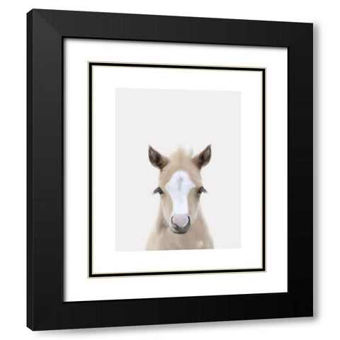 Baby Horse 1 Black Modern Wood Framed Art Print with Double Matting by Straatsma, Leah