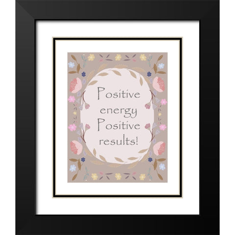 Positive Border Black Modern Wood Framed Art Print with Double Matting by Straatsma, Leah