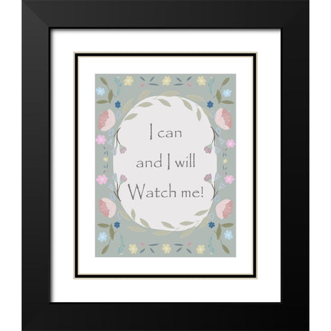 Watch Border Black Modern Wood Framed Art Print with Double Matting by Straatsma, Leah