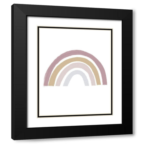 Rainbow Black Modern Wood Framed Art Print with Double Matting by Straatsma, Leah