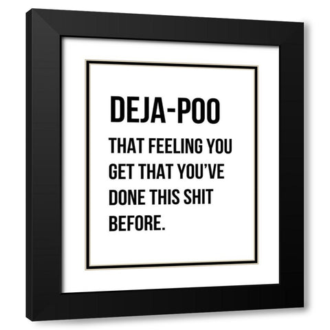 Dejapoo Black Modern Wood Framed Art Print with Double Matting by Straatsma, Leah