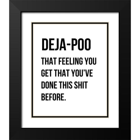 Dejapoo Black Modern Wood Framed Art Print with Double Matting by Straatsma, Leah