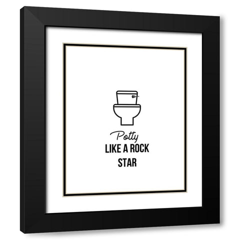 Potty Like Black Modern Wood Framed Art Print with Double Matting by Straatsma, Leah