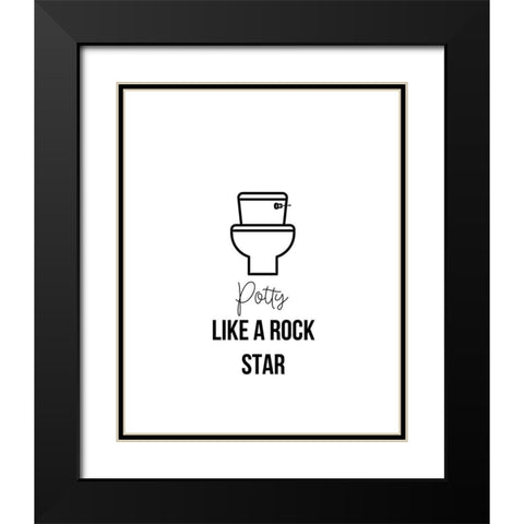 Potty Like 2 Black Modern Wood Framed Art Print with Double Matting by Straatsma, Leah