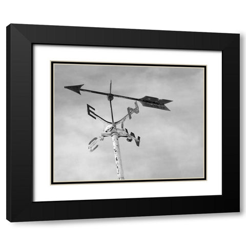 Weather Vane Black Modern Wood Framed Art Print with Double Matting by Straatsma, Leah
