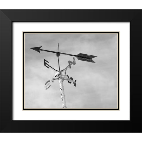 Weather Vane Black Modern Wood Framed Art Print with Double Matting by Straatsma, Leah