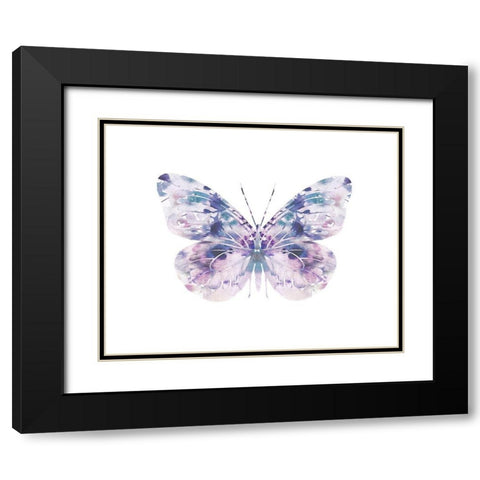 Butterfly 1 Black Modern Wood Framed Art Print with Double Matting by Straatsma, Leah