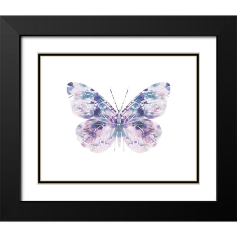 Butterfly 1 Black Modern Wood Framed Art Print with Double Matting by Straatsma, Leah