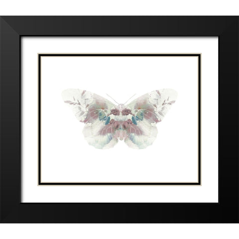 Butterfly 2 Black Modern Wood Framed Art Print with Double Matting by Straatsma, Leah