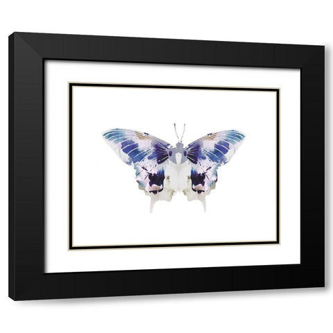Butterfly 3 Black Modern Wood Framed Art Print with Double Matting by Straatsma, Leah