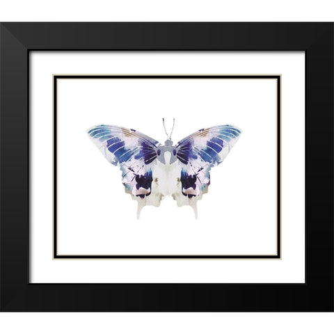 Butterfly 3 Black Modern Wood Framed Art Print with Double Matting by Straatsma, Leah