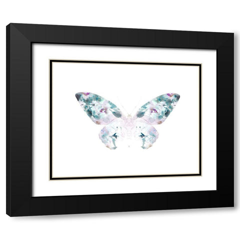 Butterfly 4 Black Modern Wood Framed Art Print with Double Matting by Straatsma, Leah
