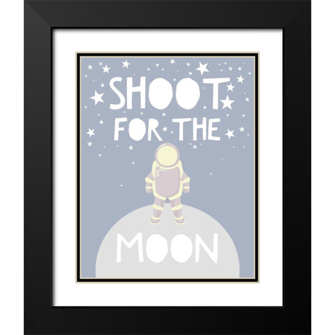 Shoot For The Stars Black Modern Wood Framed Art Print with Double Matting by Straatsma, Leah