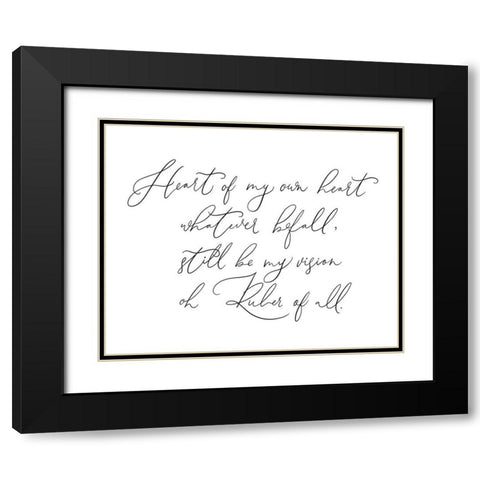 Heart of My Own Hear Black Modern Wood Framed Art Print with Double Matting by Straatsma, Leah