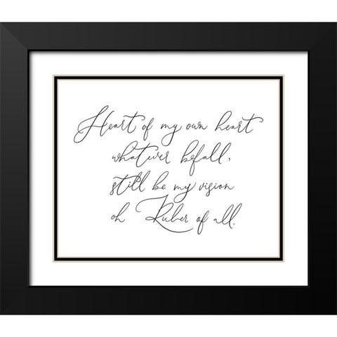 Heart of My Own Hear Black Modern Wood Framed Art Print with Double Matting by Straatsma, Leah