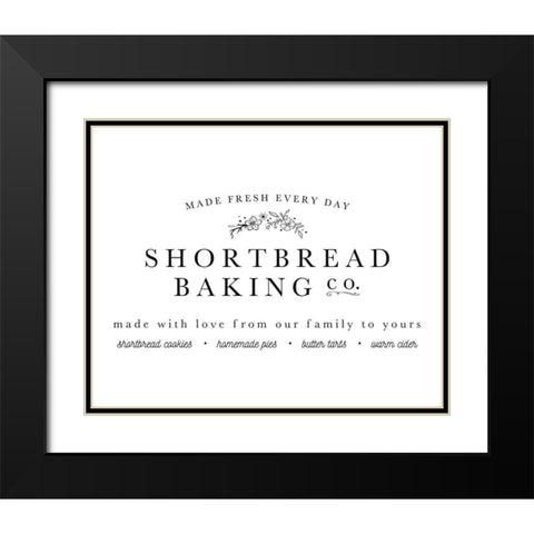 Shortbread Co Black Modern Wood Framed Art Print with Double Matting by Straatsma, Leah