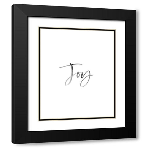 Joy Black Modern Wood Framed Art Print with Double Matting by Straatsma, Leah