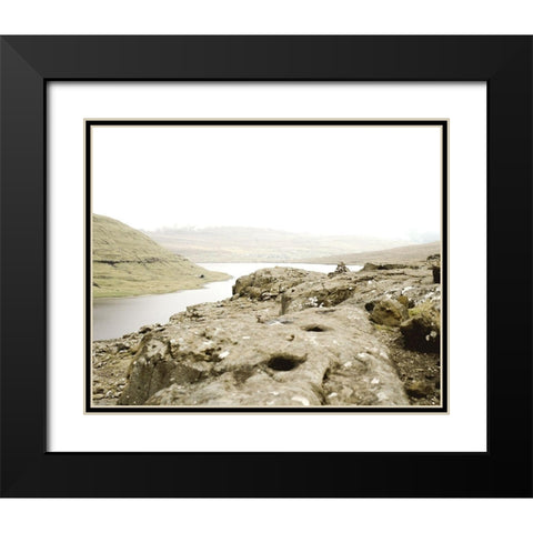 Beautiful Rugged Terrain Black Modern Wood Framed Art Print with Double Matting by Straatsma, Leah